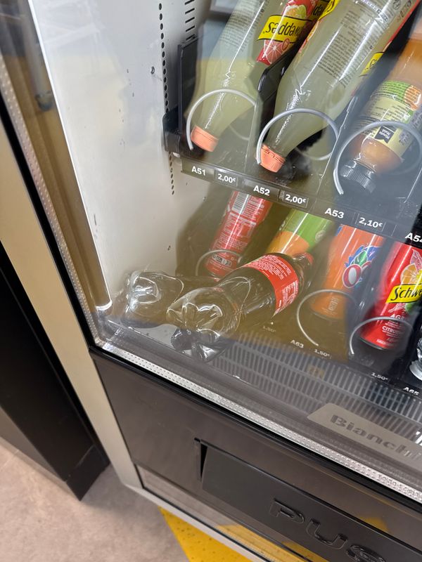 Bouteilles ne tombent pas